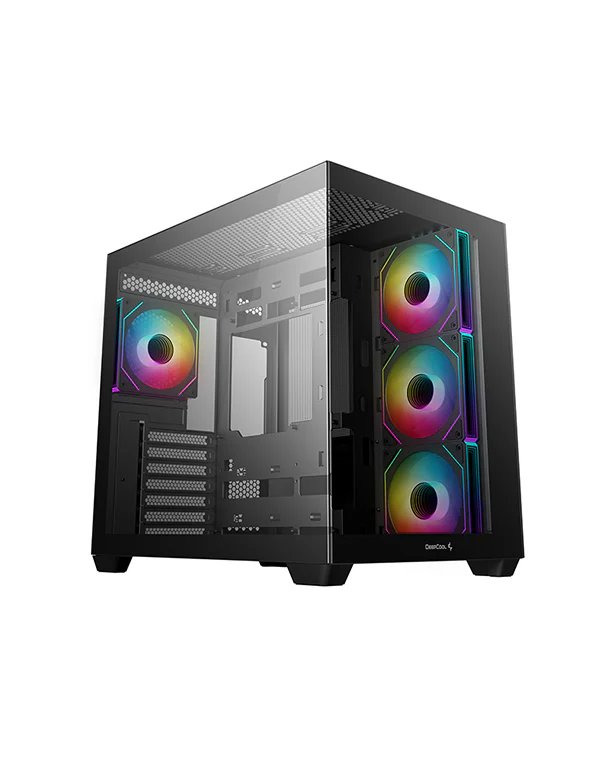 DeepCool CG530 4F Mid-Tower Gaming Case – Black ARGB