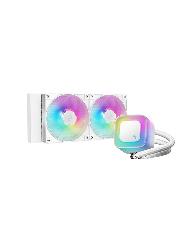 DeepCool LE240 V2 ARGB AIO CPU Liquid Cooler White