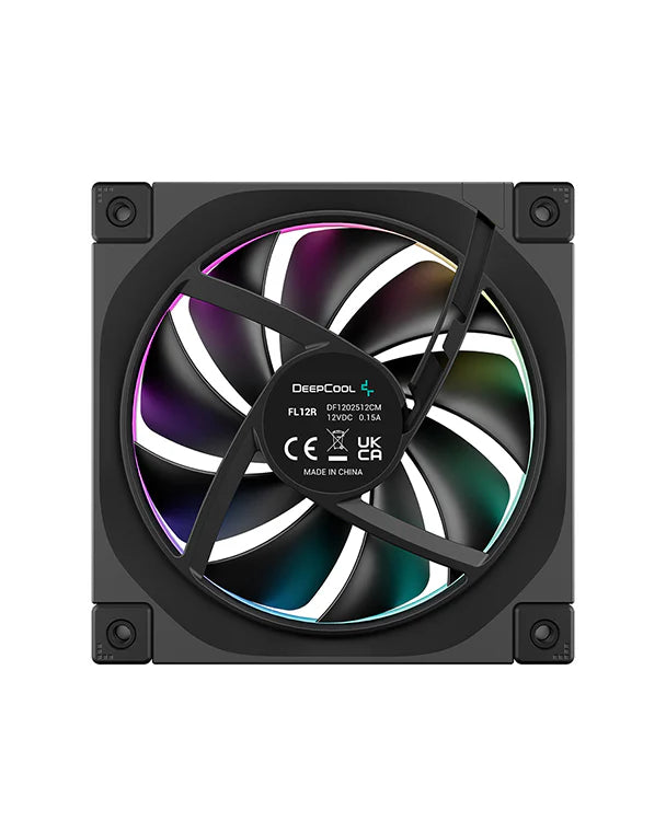 DeepCool FL12 RGB LED 120mm Single Fan Black Reverse