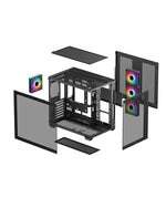 DeepCool CG530 4F Mid-Tower Gaming Case – Black ARGB