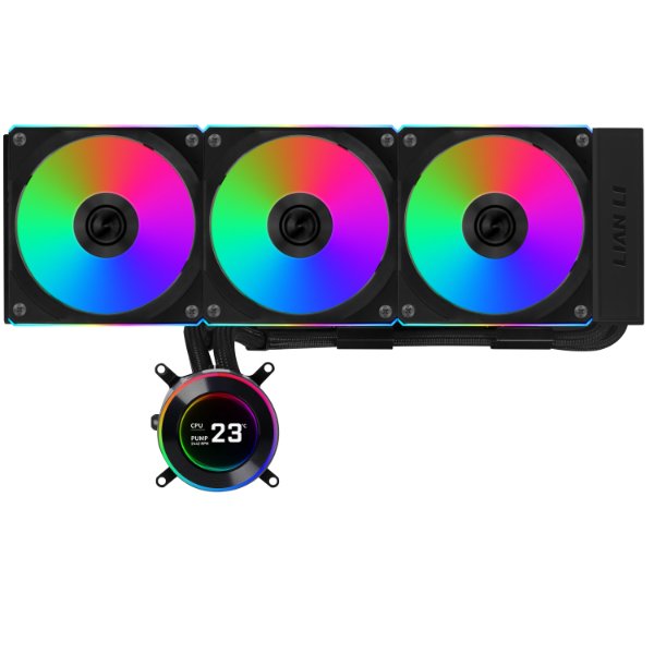 Lian Li HydroShift II LCD-C 360R ARGB – Black AIO Liquid CPU Cooler