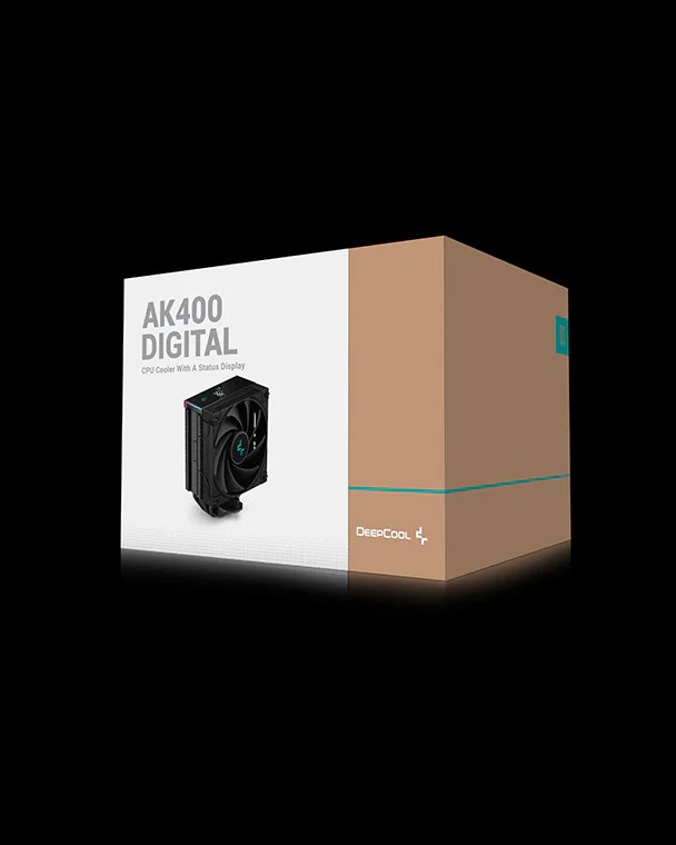 DeepCool AK400 DIGITAL – CPU Air Cooler with ARGB Display