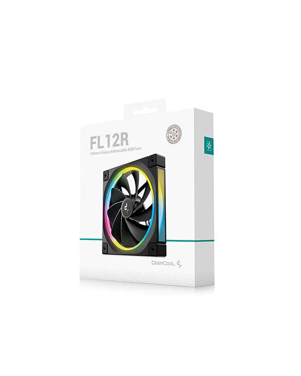 DeepCool FL12 RGB LED 120mm Single Fan Black Reverse
