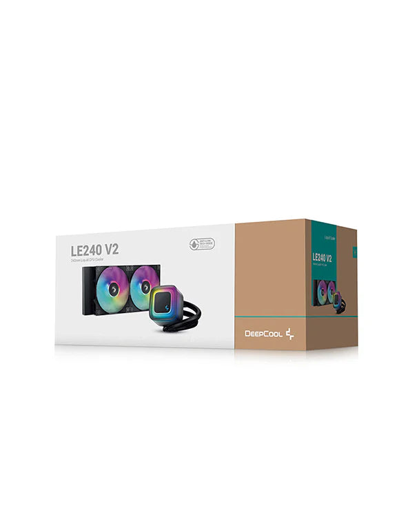 DeepCool LE240 V2 ARGB AIO CPU Liquid Cooler Black