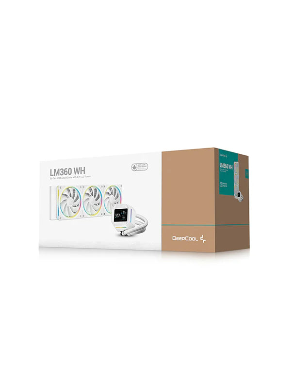 DeepCool LM360 ARGB AIO CPU Liquid Cooler White