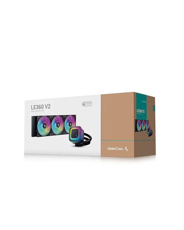 DeepCool LE360 V2 ARGB AIO CPU Liquid Cooler Black