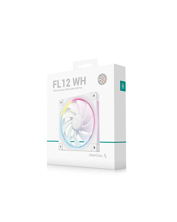 DeepCool FL12 RGB LED 120mm Single Fan White