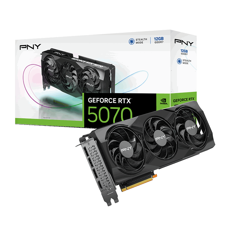 PNY GeForce RTX 5070 Triple Fan 12GB Graphics Card