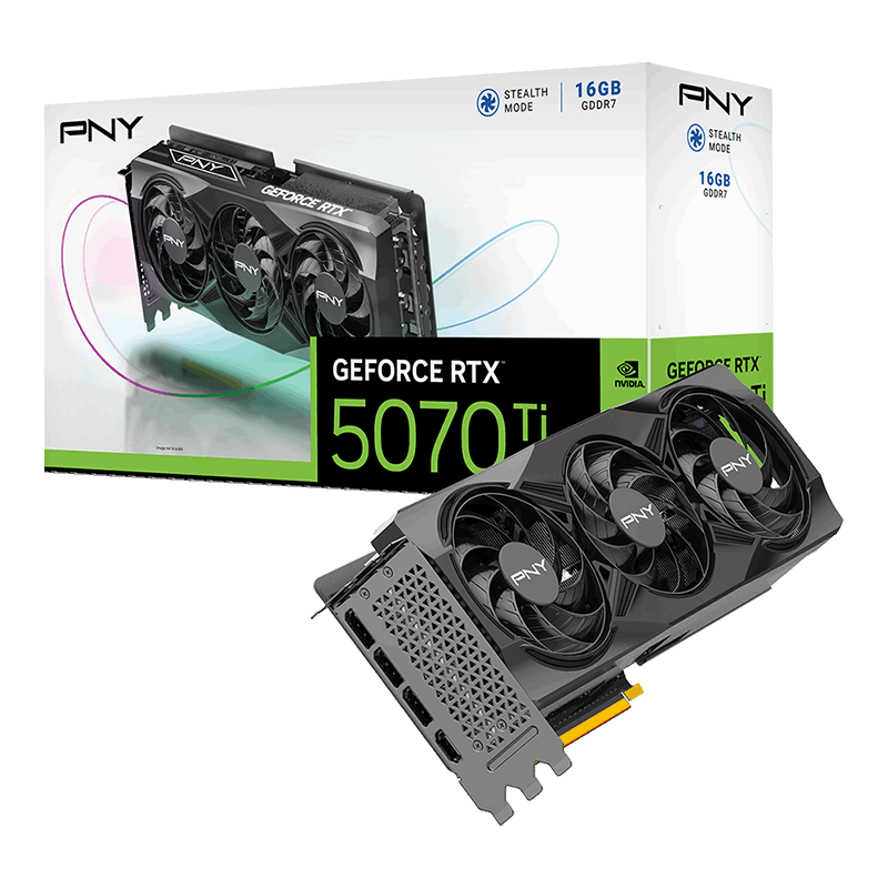 PNY GeForce RTX 5070 Ti Triple Fan 16GB Graphics Card
