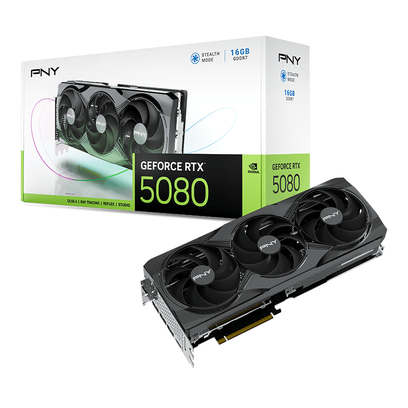 PNY GeForce RTX 5080 Triple Fan 16GB Graphics Card