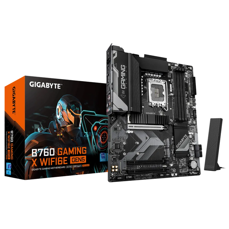 Gigabyte B760 Gaming X Gen5 DDR5 PCIe 5.0 ATX Gaming Motherboard
