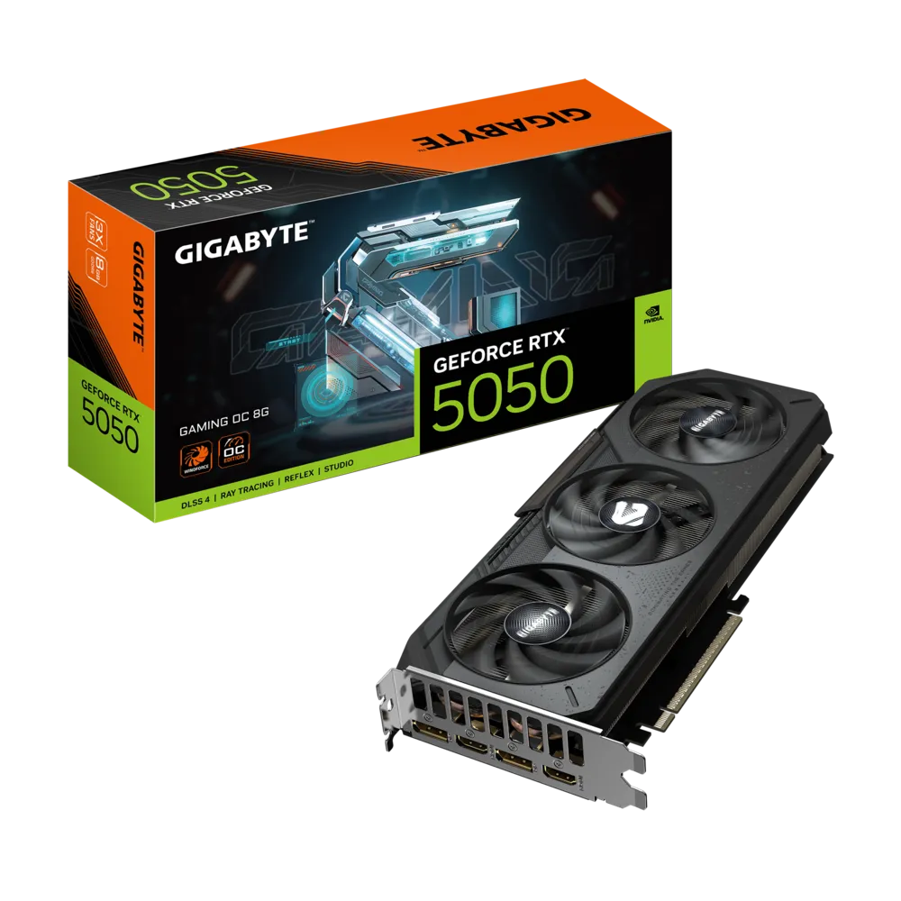 Gigabyte RTX 5050 Gaming OC 8GB GDDR6 Dual-Fan Graphics Card