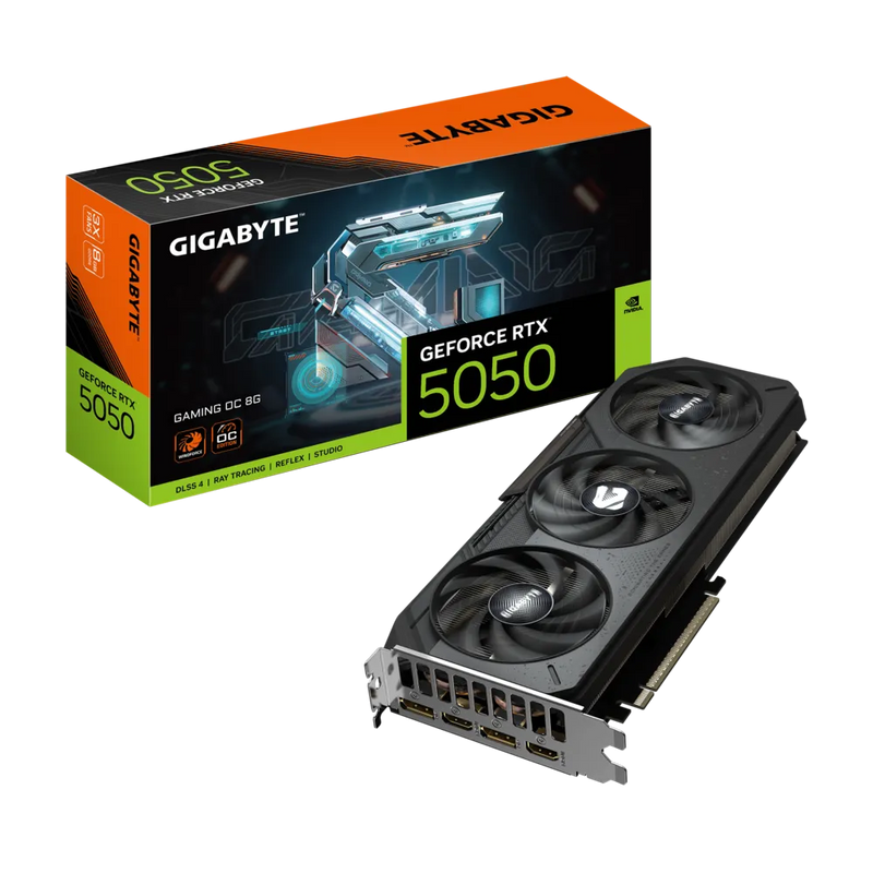 Gigabyte RTX 5050 Gaming OC 8GB GDDR6 Dual-Fan Graphics Card