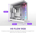 NZXT H9 Flow RGB Dual-Chamber Mid Tower Case White