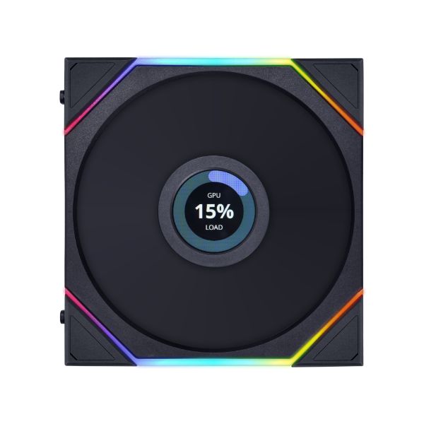 Lian Li UNI FAN TL-LCD 120mm Black – Wireless Single ARGB Fan