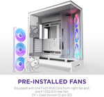 NZXT H9 Flow RGB Dual-Chamber Mid Tower Case White