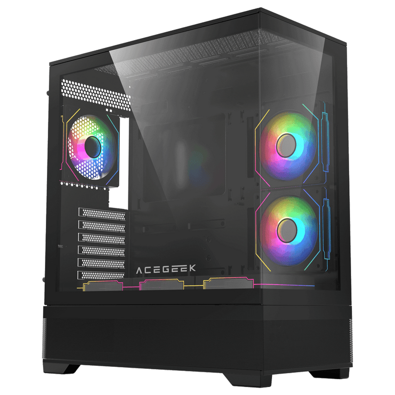 AceGeek Cruiser L460 E-ATX Mid-Tower Case - Black