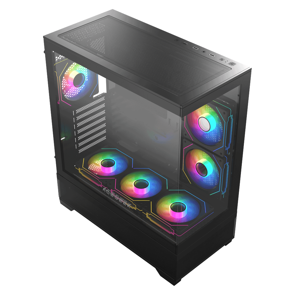 AceGeek Cruiser L460 E-ATX Mid-Tower Case - Black