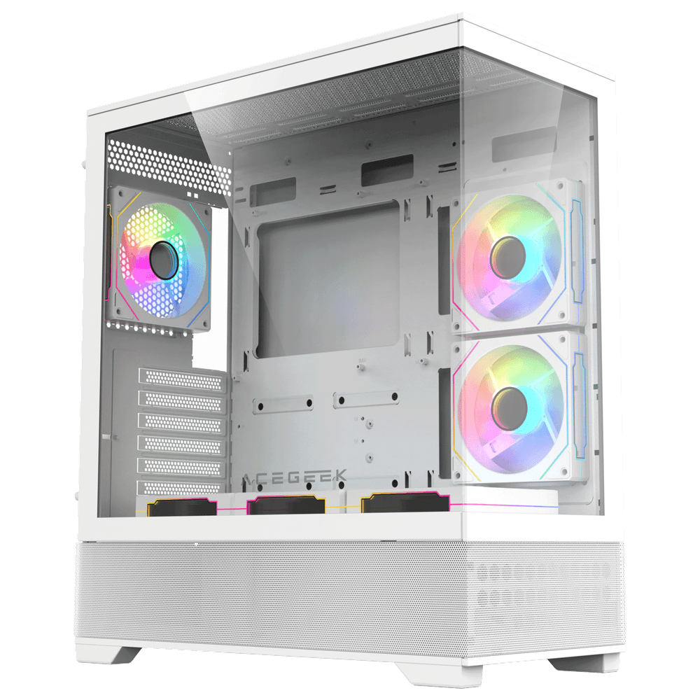 AceGeek Cruiser L460 E-ATX Mid-Tower Case - White