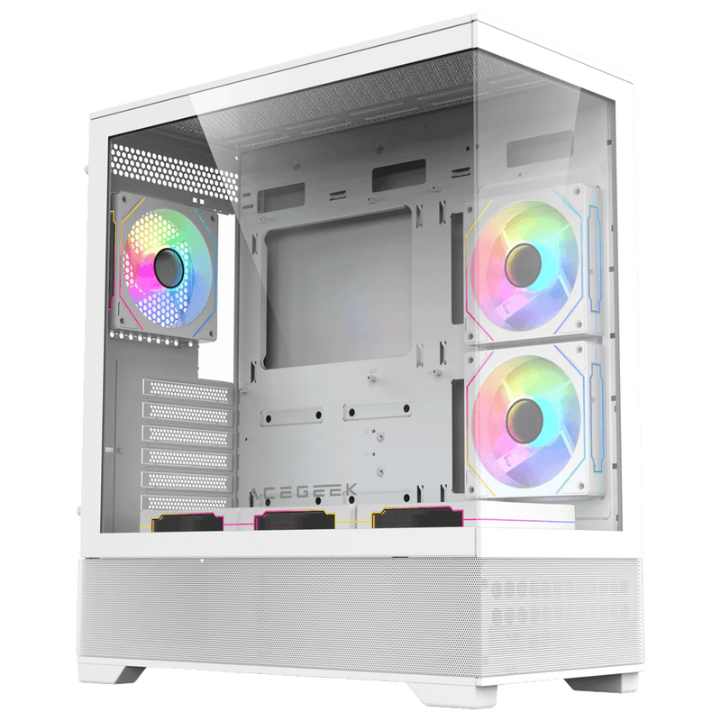 AceGeek Cruiser L460 E-ATX Mid-Tower Case - White