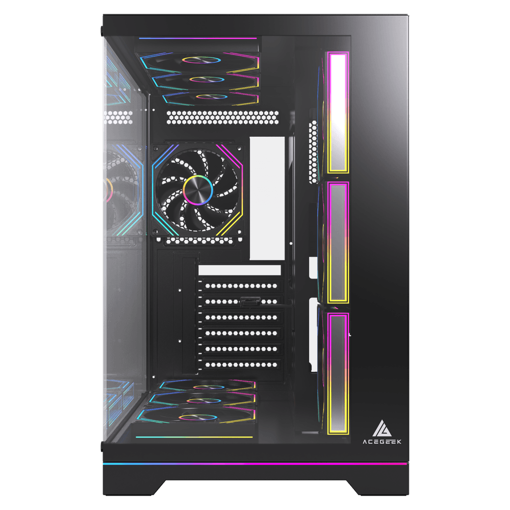 AceGeek MERCURY R425X RGB Mid Tower ATX Case - Black