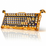 GravaStar Mercury K1 Pro 75% Wireless Mechanical Gaming Keyboard - Battle-Worn Yellow