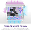 NZXT H9 Flow RGB Dual-Chamber Mid Tower Case White