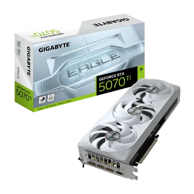 Gigabyte RTX 5070 Ti EAGLE OC ICE SFF 16GB – Compact Gaming GPU
