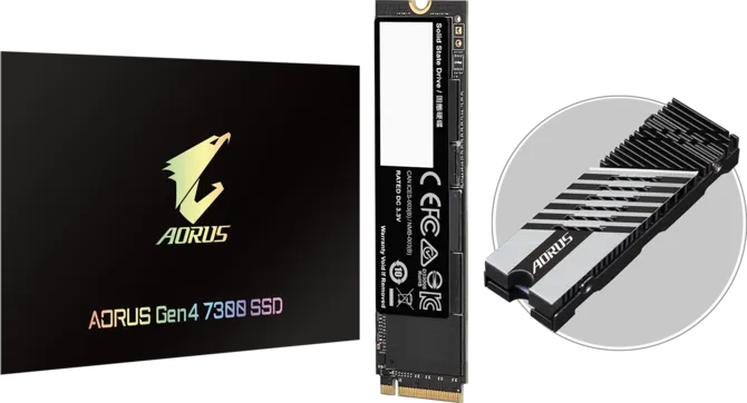 Gigabyte AORUS 2TB M.2 7300E PCIE GEN4 NVMe SSD