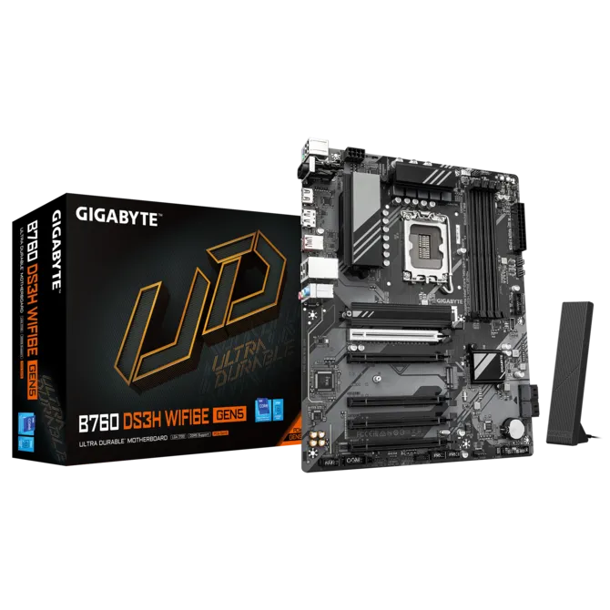 Gigabyte B760 DS3H WIFI6E GEN5 Micro-ATX Motherboard