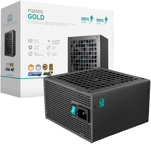 DeepCool PQ750G 750W Gold Fully Modular Power Supply Black