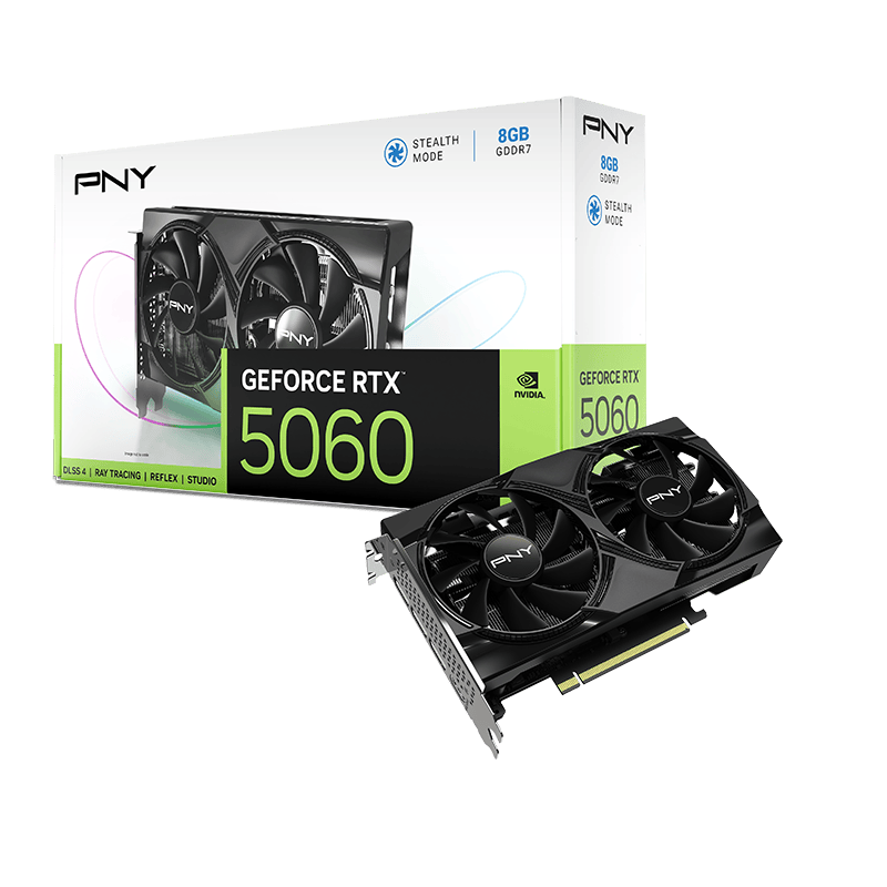 PNY GeForce RTX 5060 Dual Fan 8GB Graphics Card
