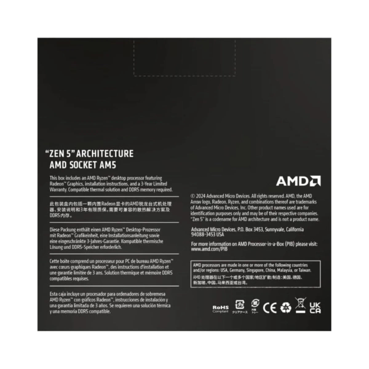 AMD Ryzen 9 9950X3D 3D V-Cache AM5 Flagship Desktop Processor