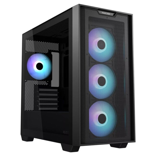 Asus A21 Plus ARGB Micro-ATX Case - Black