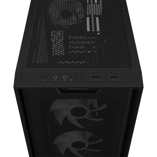 Asus A21 Plus ARGB Micro-ATX Case - Black