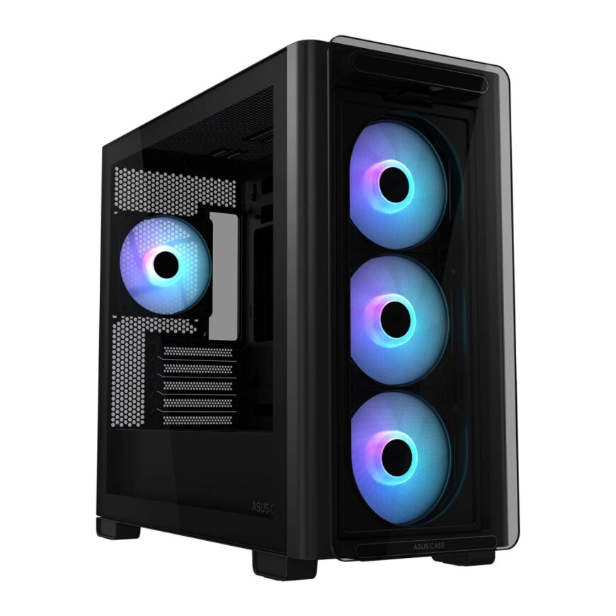 Asus A23 Plus ARGB Micro-ATX Case - Black