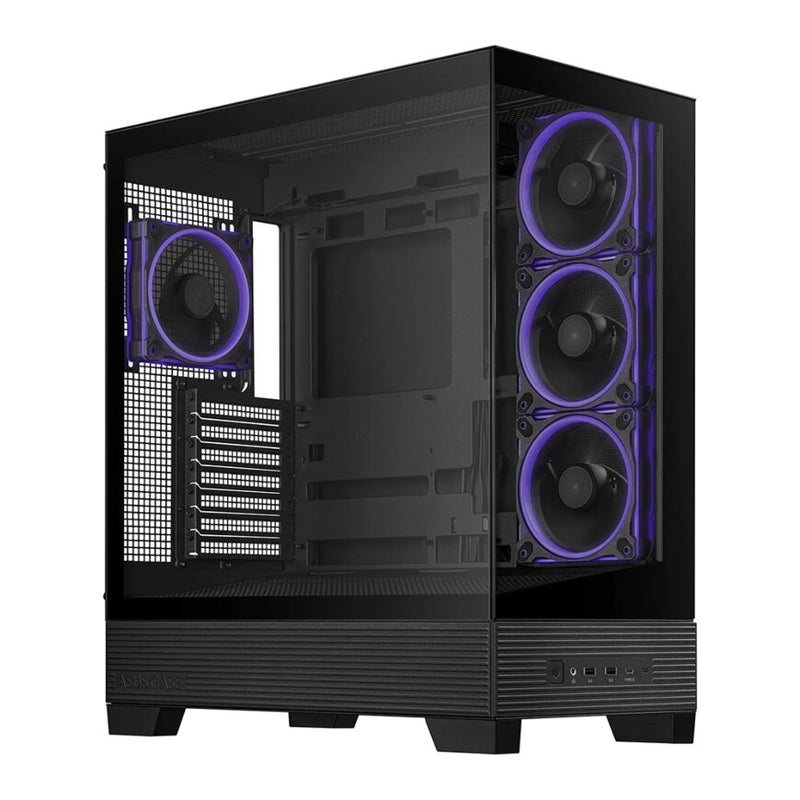 Asus A31 PLUS Mid-Tower ARGB ATX Case - Black