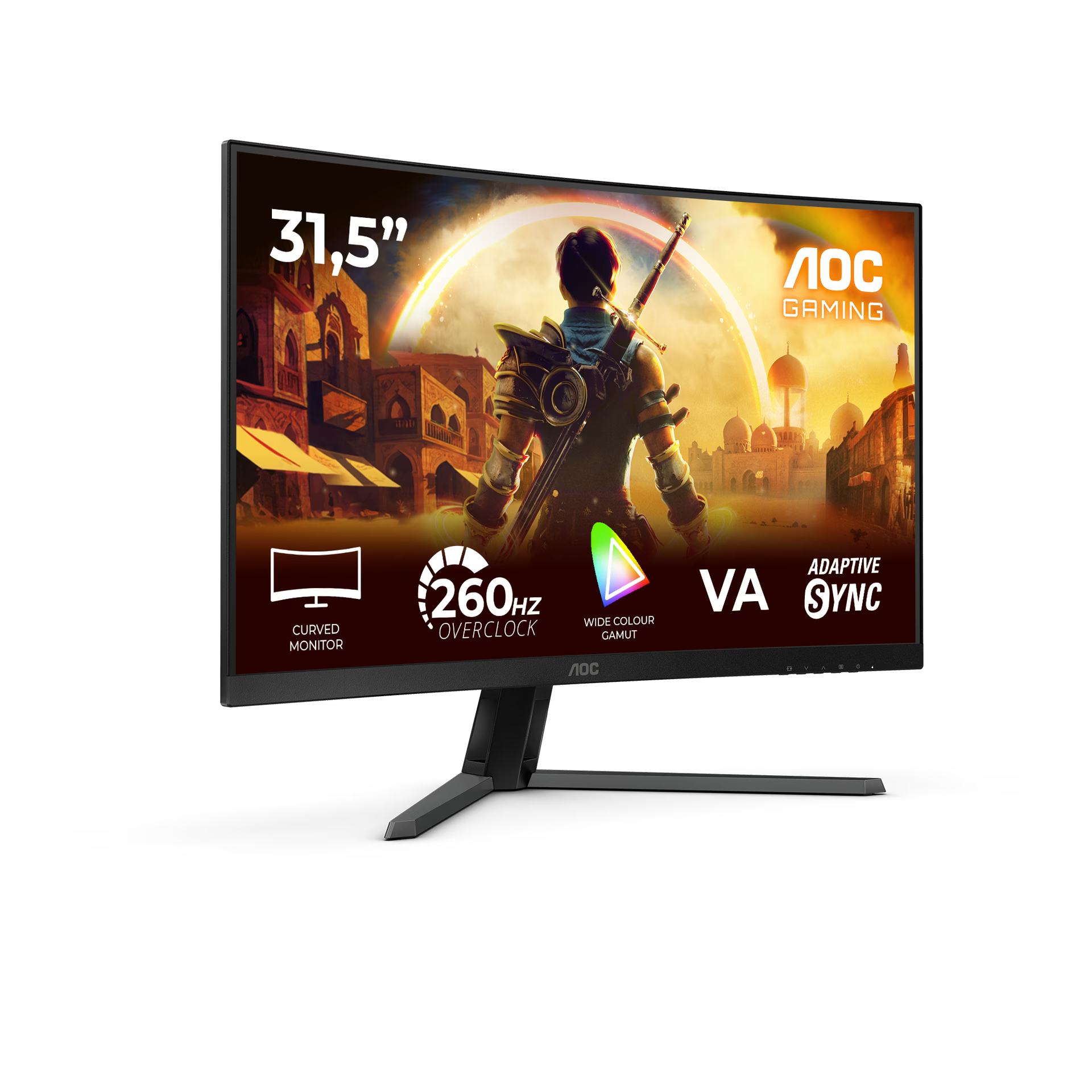 AOC C32G42ZE 32" Curved FHD 1920X1080, 260Hz, VA, 0.3ms, Gaming Monitor