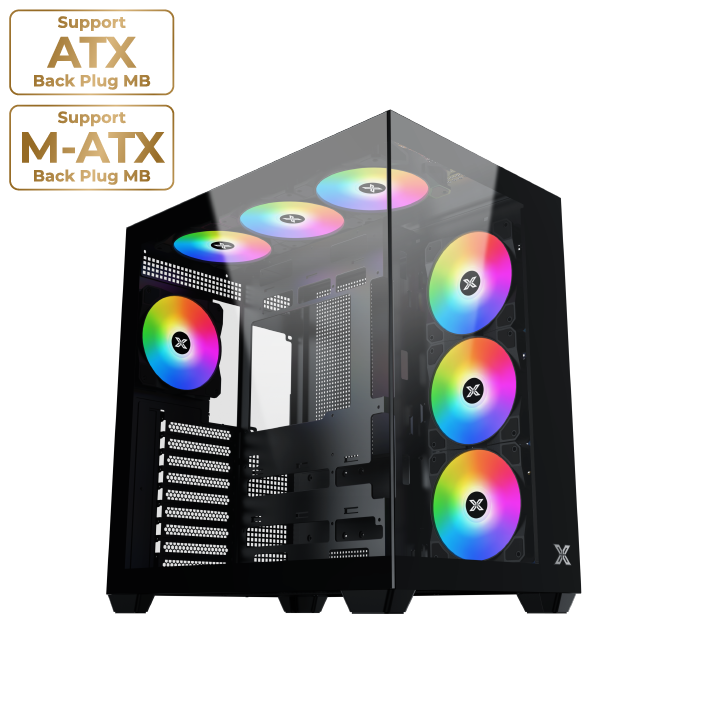 Xigmatek Aqua V Air ATX Mid-Tower Case Black