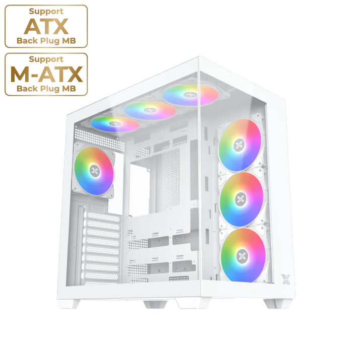 Xigmatek Aqua V Air ATX Mid-Tower Case White