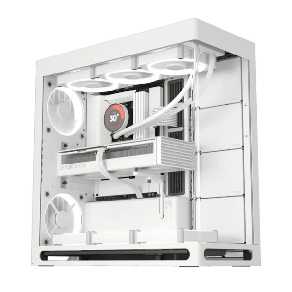 HAVN HS 420 VGPU Dual-Chamber Airflow Mid-Tower ATX Case White
