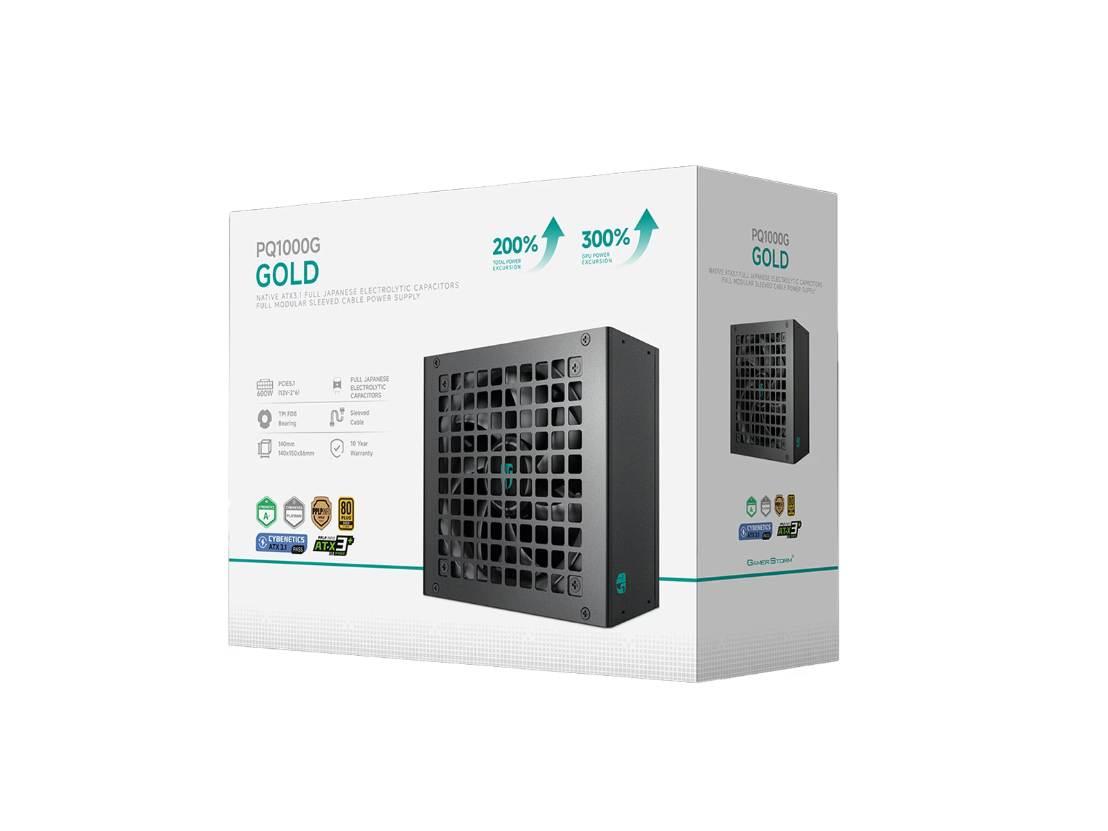DeepCool PQ1000G 1000W Gold Fully Modular Power Supply Black