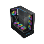Xigmatek Vision E-ATX Mid-Tower ARGB Case Black