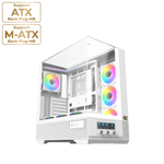 Xigmatek Vision E-ATX Mid-Tower ARGB Case White