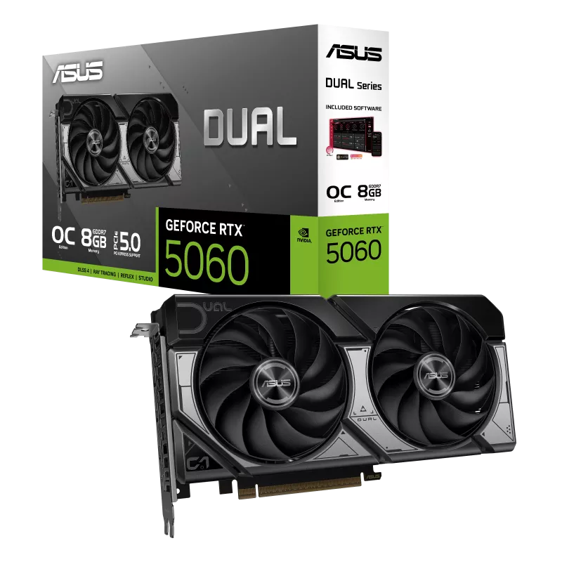 Asus Dual GeForce RTX 5060 8GB OC Edition Graphics Card