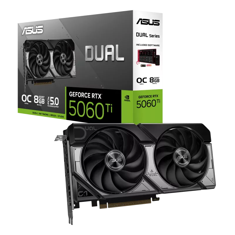 Asus Dual GeForce RTX 5060 Ti 8GB OC Edition Graphics Card