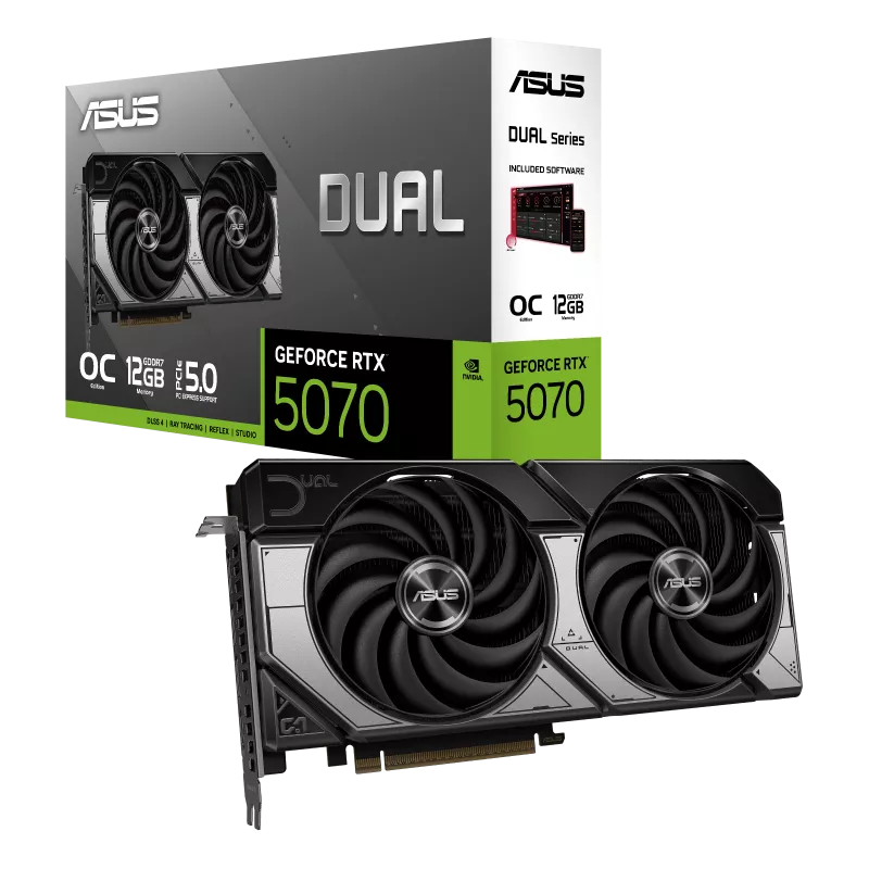 Asus Dual GeForce RTX 5070 12GB OC Edition Graphics Card
