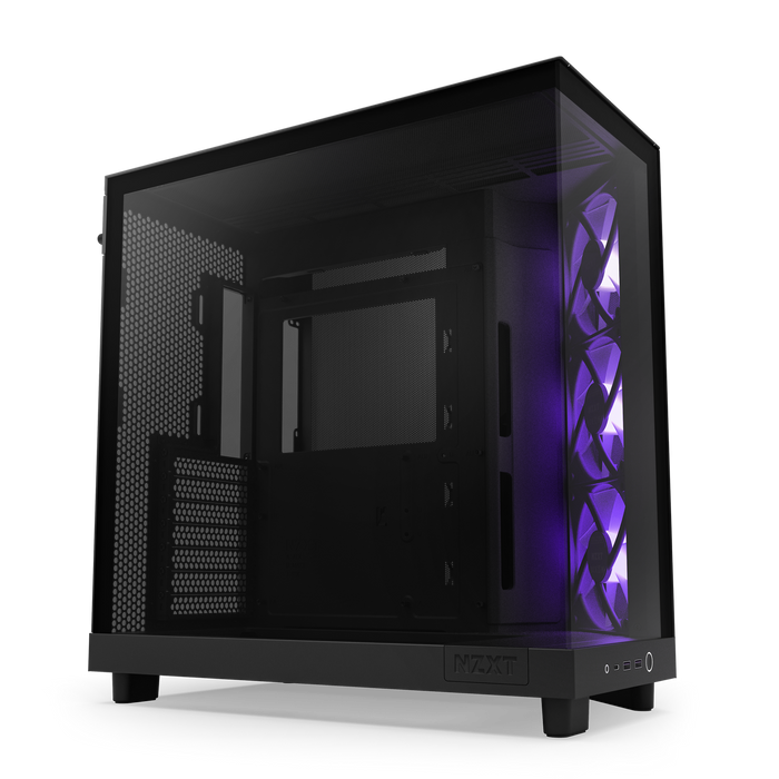 NZXT H6 Flow RGB Compact Dual-chamber ATX Case Black
