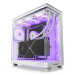 NZXT H6 Flow RGB Compact Dual-chamber ATX Case White
