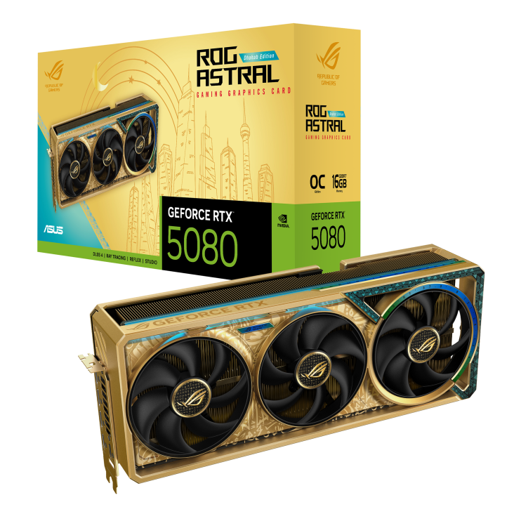 Asus ROG Astral GeForce RTX 5080 Dhahab 16GB OC Graphics Card